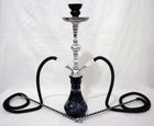 2- Hose Smoking Style Shisha Black Laser Pipe Hookah Set Wholesale Nargila Bl