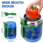 10oz Soup Thermo For Hot Food Kids Insulated Jar thermo Blue-dinosaur