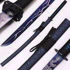 Black Scabbard Dragon Patterned Decorative Samurai Sword  1095 High Carbon Steel