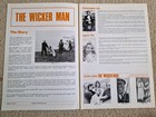 The Wicker Man Original Uk Campaign Press Book   6 Reproduction Prints