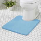 Toilet Rugs 24x20 - U Shaped Lake Blue Thick Memory Foam Contour - Ultra