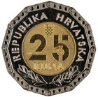          Kroatien   Croatia 25 Kuna Bimetal   2021 Unc