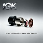 1 64 Metal Bearing Wheels With Rubber Tires  Brake Disc   Red Caliper Set For Hw