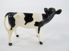Vintage 1970 s Ertl Hard Plastic Holstein Calf - Hong Kong - 2 75 Inches Long