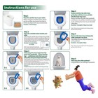 Cat Toilet Training Kit Reusable Puppy Kitty Litter Box Mat Cleaning Accessories