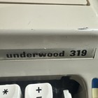 Vintage 1970s Underwood Model 319 Portable Manual Typewriter 