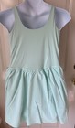 Spalding Women   s Aqua Green V-neck Sleeveless Active Dress   Xxl