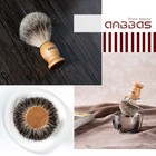 4in1 Badger Hair Shaving Brush Set With Goat Milk Soap Refill   Stainless Steel