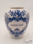 Lf68737  Pair Of Royal Delft Maryland Tobacco Jars