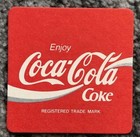 Coca-cola Soda Coasters Set Of 4 Vintage Original Cardboard Coaster Drink Coke