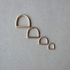 Heavy Duty Cast Solid Brass Dee D Ring 4 Sizes