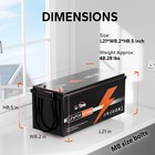 Litime 12v 200ah Deepcycle Lifepo4 Lithium Battery For Solar Rv Boat-refurbished