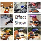 Esupport Motorcycle Motorbike Bike 8mm 10mm Rear View Side Mirror Red