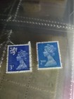 Rare Blue Royal Queen Elizabeth Stamp Set