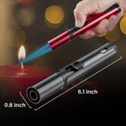Urgrette 2 Pack Butane Torch Lighter  6-inch 2 Count  pack Of 1   Black red