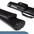 2x2 Hard Cue Case Square Pool Cue Billiard Stick Carrying Case