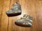 Antique 1918 Hungarian Leather Baby Shoes