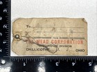 Vintage The Mead Corporation Tag Chillicothe Ohio