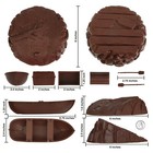 Timmee Processed Plastic Battle Terrain  Tim Mee Army Men Playset Accessories