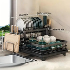 Kitchen Dish Cup Drying Rack Utensil Drainer Dryer Tray Cutlery Holder Organizer