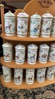 Lenox 1993 Carousel Porcelain Spice Jars   Wooden Rack - Complete Set