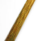 300s Laser Sparkle Gold 28  Silk Hair Tinsel Salon For Feather Hair Extension