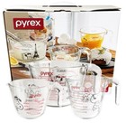 Pyrex Snoopy Measuring Cup Tempered Glass Heat Resistant Set Of 3 Size From Jp