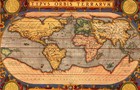 Vintage Map Ortelius  Abraham-map Of The World1601 Canvas Wall Art Picture Print