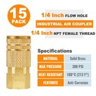 15-pack 1 4   Air Hose Fittings  Brass 1 4 Inch Ntp Female Industrial Coupler   