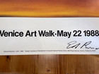 Signed Ed Ruscha  life  Poster Rare From Venice Art Walk 1988