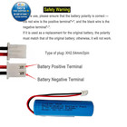3 7v 2600mah 18650 Rechargeable 18650 Battery With Jst 1pack