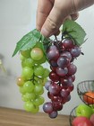 12 Bunches Grapes Artificial Fruit Fake Simulation Fruit For Home Kitchen Par   