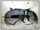 Mens Women Classic Vintage Retro Style Sunglasses Gold Metal Frame Gradient Lens