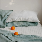 Linen Bedding Cover dusty Blue Duvet Cover  Full King Queen Twin Duvet Cover Set