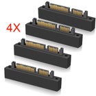 4x Sas To Sata 22-pin Male Converter Sff-8482 Female Hdd Hard Drive Raid Adapter