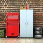 Portable Rolling Garage Toolbox Organizer Cabinet Storage Chest - 23 5 X 13 X  l