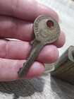 Vintage Brass Taylor Padlock With Key  Working