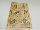 Original 1800s Stanley Bailey Improved Carpenters Tools Catalog Fold Out Tp157