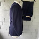 40s Vintage Stack s Seattle Union Made Blue Wool 2pc 3-button Men s Suit Ch  42   