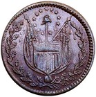  1860 s  Patriotic Civil War Token F-36 340a  r-1  Liberty   No Slavery