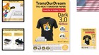Dark Fabric Heat Transfer Paper 40 Sheets 8 5x11 Inkjet Laser Printable Iron On