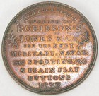 Hard Times Token  Ht 153  Robinson s Jones   Co   Attleboro  Ex  Fine   414