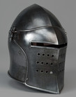 Medieval Barbuta Black Helmet Knights Templar Crusader Armor Helmet