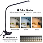 Led Clip On Desk Lamp Reading Light Gooseneck 10w Eye-caring Light Clip-on Lamp