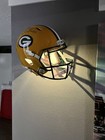 Full Size Football Helmet Led Lighted W remote Floating Wall Mount  Display