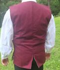 18th 19th Century Waist Coat Vest Wool Revolutionary War Colonial Era  Big Sizes