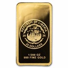 2026 Liberia 1 200 Oz Gold Retro Rocket Coin Bar