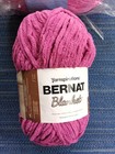 Lot Of 2 Bernat Baby Blanket Sparkle Yarn   Deep Fucshia - 220 Yards Each
