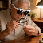 Head-mounted Led Magnifying Glasses   Great For Coin Collectors  Watches  8x-23x