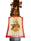 Sarangi  Instrumento  Marr  n Y Amarillo  Madera Y Piel  India S Xx
